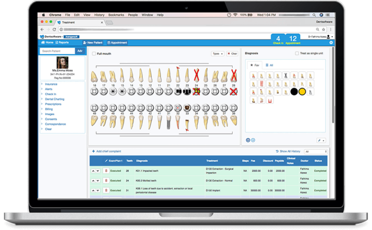 Dental charting Software Dentsoftware