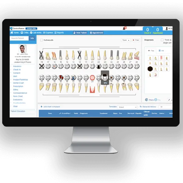 Dental clinic software