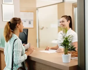 dental clinic check in check out