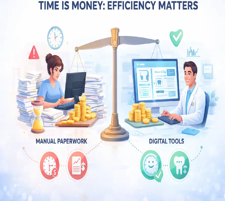 time is money more efficiency matters Best dental software for practice management | Clinic and college software
